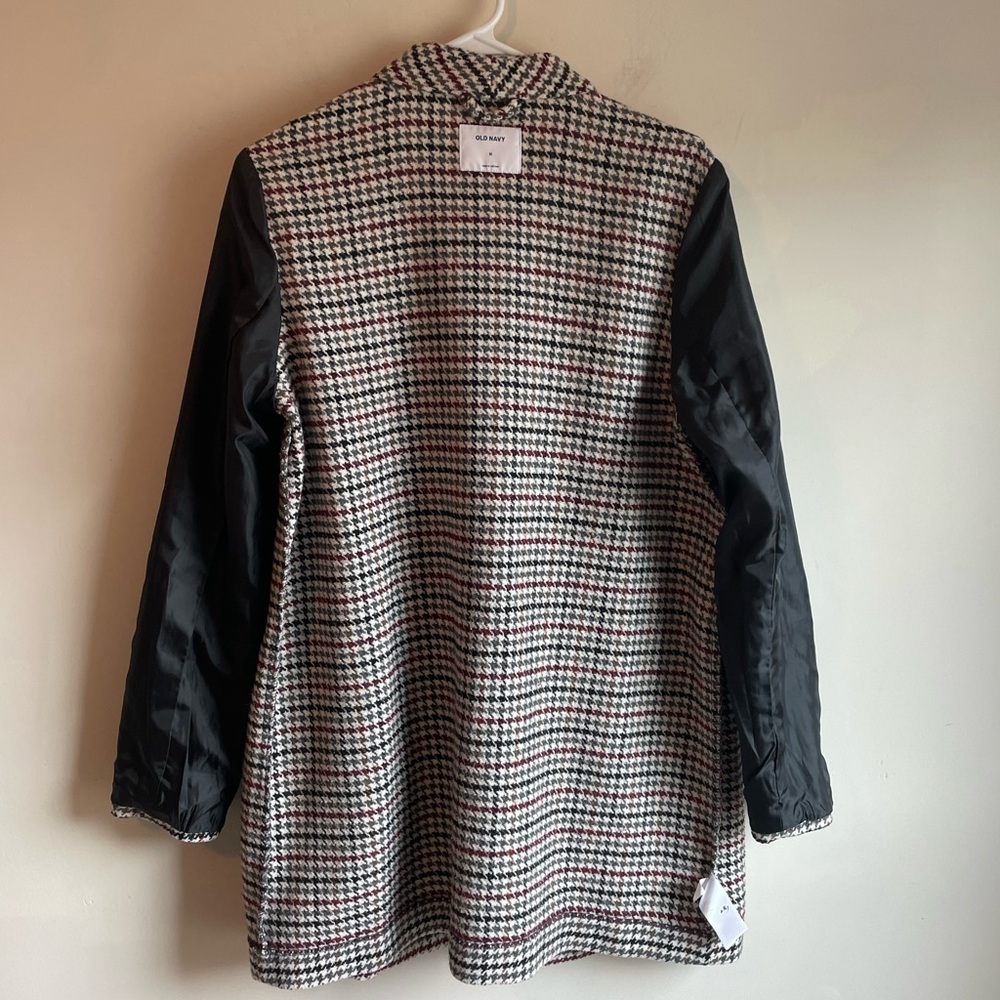 Old Navy Houndstooth Blazer Size Medium NWOT 2% Wool - Picture 4 of 13